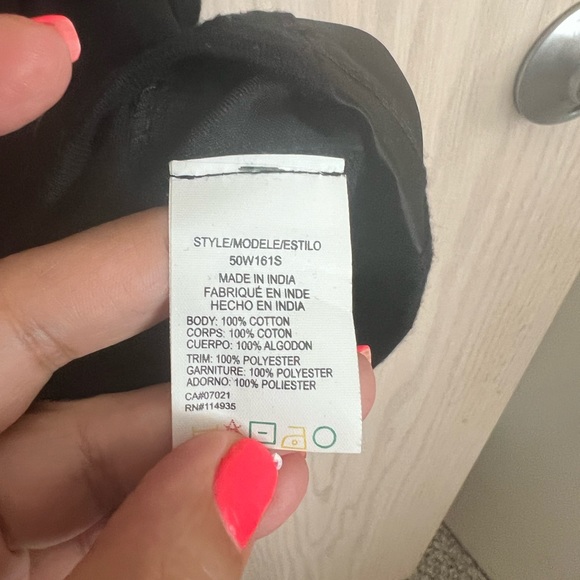 RAG SUPPLY 100% cotton black sleeveless dress SIZE S/P NWT - Picture 5 of 5